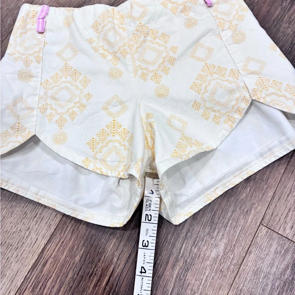 Sweet Honey White Yellow Shorts Bottoms Summer Size 6 Girl